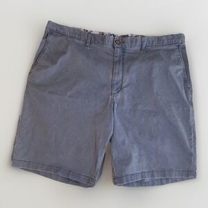 Tommy Bahama Boracay Shorts Men's 42 Blue Chino Comfort Waist Cotton Blend